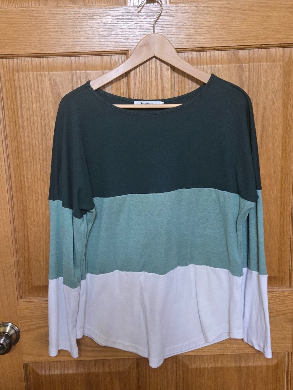 Women's green blouse business casual size XL workwear